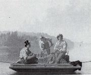 George Caleb Bingham Bootsleute auf dem Missouri oil on canvas